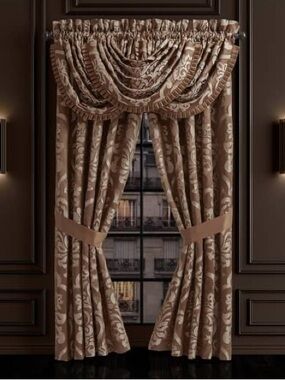 J. Queen New York Surano Window Panel Pair - 95 Inches NEW